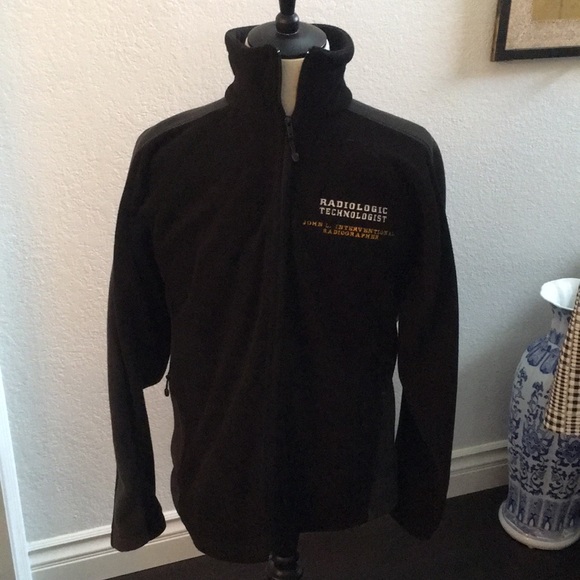 Kariban black & gray fleece jacket - Picture 2 of 12